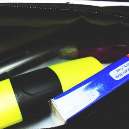 Tasche für Stifte ohne Dekogegenstände