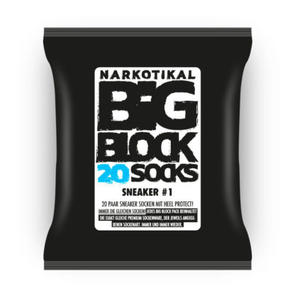 Bigblock 20 Paar Sneaker Socken, Premium Feinstrick, unschlagbar günstig, Europa