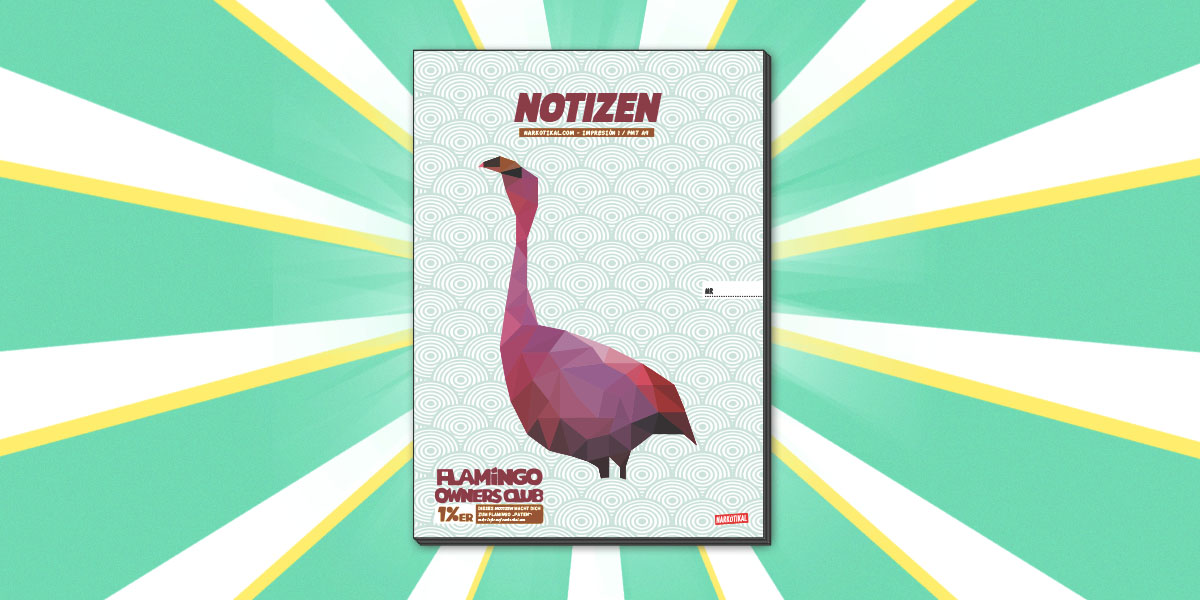 Schulheft-Flamingo-Notizen-Schreibheft-A4-A5-A6