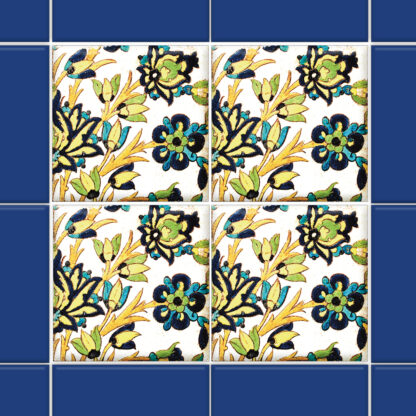 Fliesenaufkleber Wand Floral | quadratisch – Bild 3